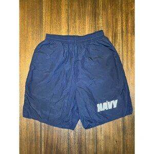 US Navy PT Shorts Mens‎ Small Navy Blue Physical Fitness Uniform Trunks